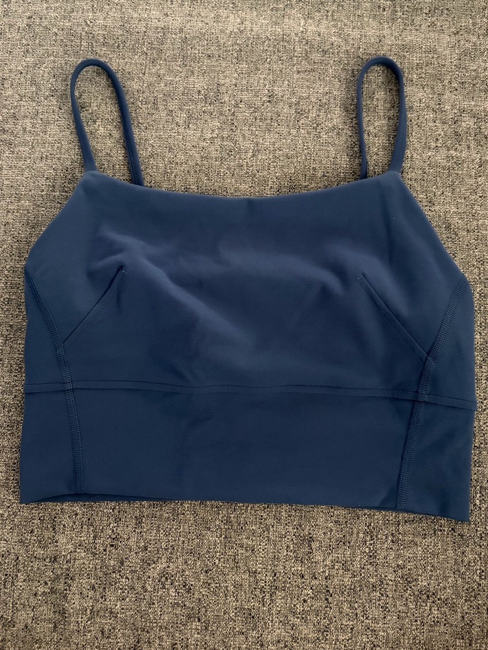 Lululemon Navy Blue Cropped Cami Top sports bra - size 4-6